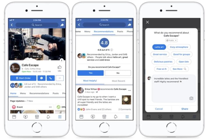 facebook business pages