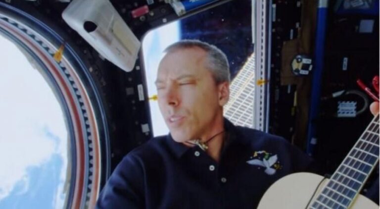 NASA Astronaut is the first Person To Record A Music Video In Space.