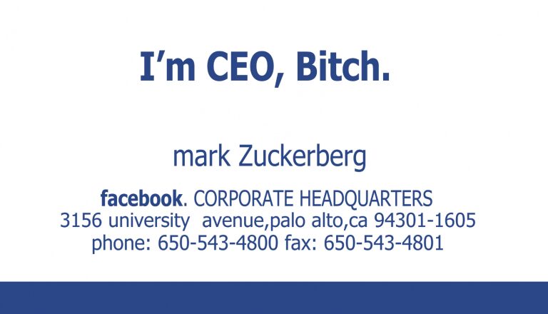 10 World’s Most Famous People and Their Actual Business Card