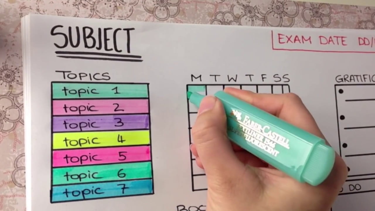 Schedule your Study Time