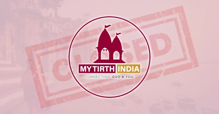 My Tirth India Lack of Funds Causes Operation Shut Down