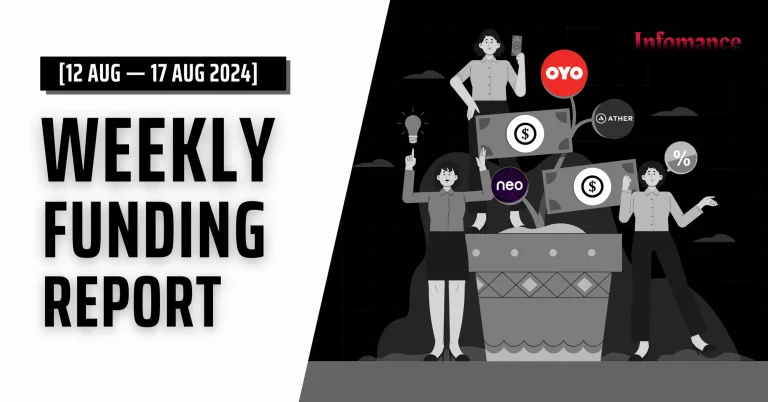 Weekly Funding Report [August 12 – August 17, 2024]: Indian Startups Raised $430.6Mn This Week – Analysis, Highlights, and Breakdown